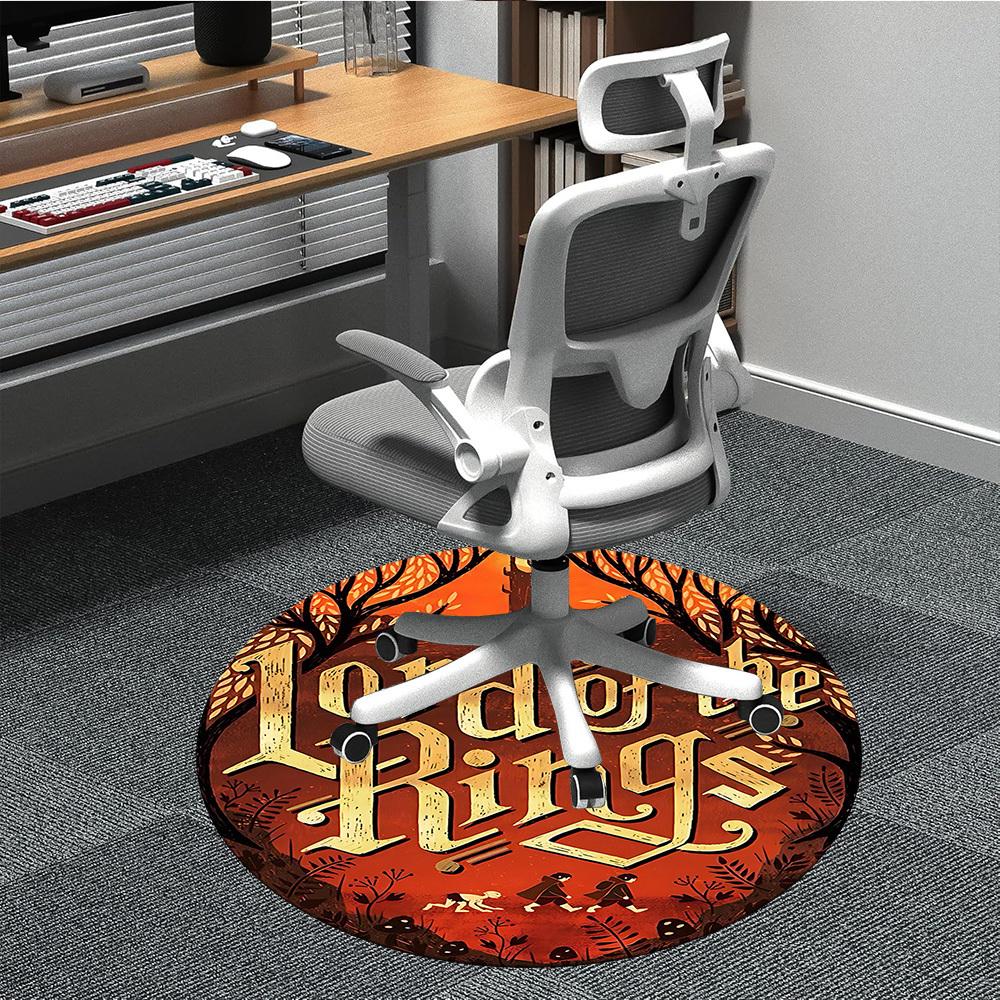 1pc The Lord of the Rings Office Round Area Rug, Under Office Chairs Bedroom Living Room Home Decor  a1022167