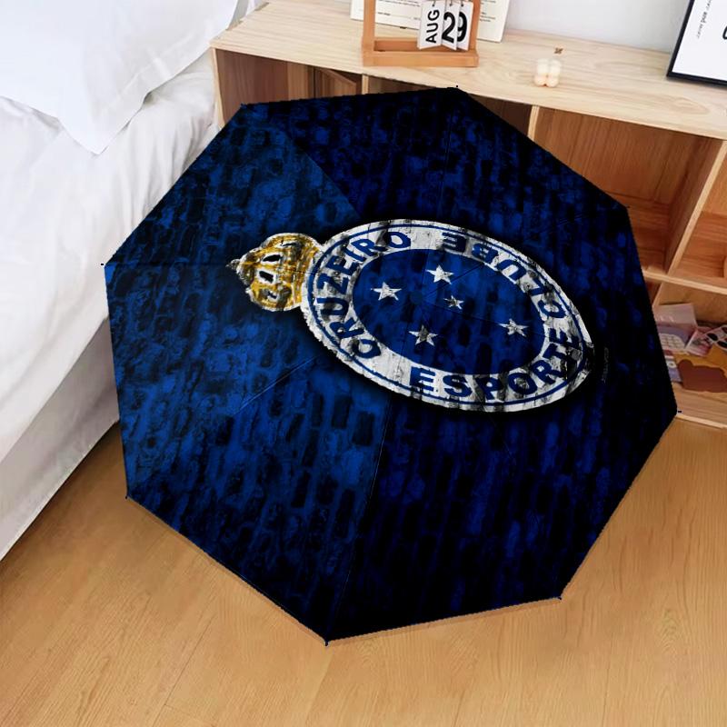 1PC Fc Esporte Printed Umbrella Folding umbrella, automatic umbrella 8-Frame for Travel, camping Fan gifts Christmas Gifts