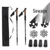 Outdoor Hiking Poles Set: 2-Piece Aluminum Alloy Trekking Poles with Cloth Bag.
