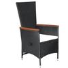 Maison Exclusive - Ensemble à manger de jardin 5 pcs Noir