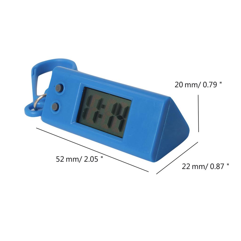 Pocket Sized Digital Watch with Keychain Convenient Electronic Clock for Travelers and Student Reliable Timekeeping Tool
