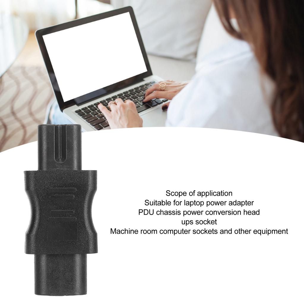 5pcs IEC320 C8 to IEC320 C7 Converter Connector 2 Pin 2500W Power Adapter for Laptop