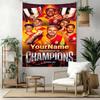 Galatasaray Custom Your Name Wall Decor Tapestry Art For Pet Memorial Birthdaywedding Party Backdrop Family Gift