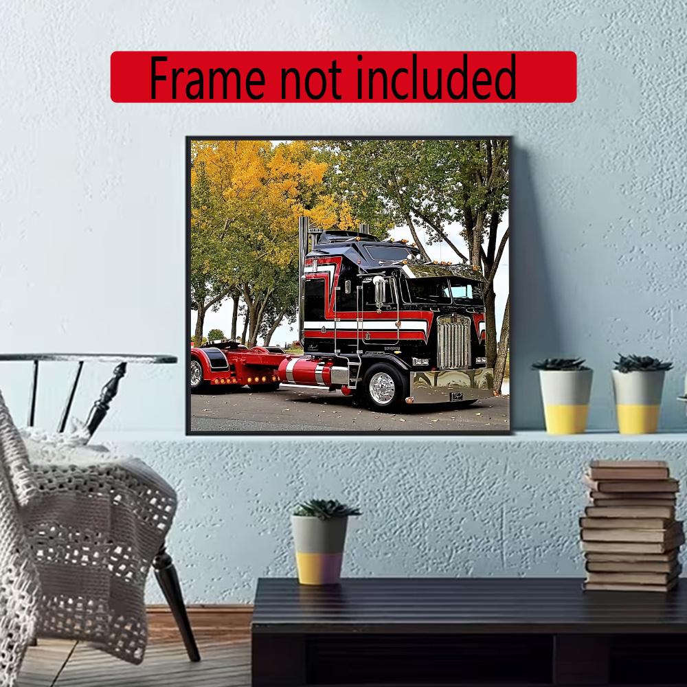 Kenworth 5D Round Diamond Painting Kit Diamond Embroidery Painting Rhinestones Mosaic Frameless Handwork Decoration Arts