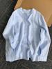 Women's Pink Tencel Linen Summer Shirt Jacket - Lightweight, Stylish, and Sun Protection Top