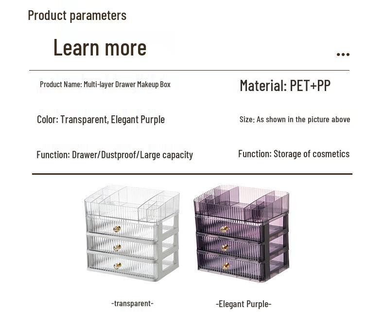 Multilayer Desktop Cosmetic & Jewelry Organizer with Drawer