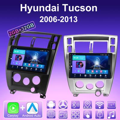 2 DIN Android Carplay Car Radio For Hyundai Tucson 2006-2013 Multimedia Player Head Unit Stereo GPS Navigation BT WIFI 2+32GB