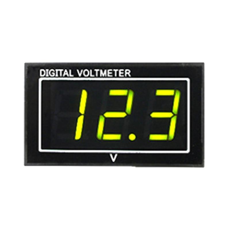 

Automative Voltmeter DC5-130V Digital Voltage Meter 0.56 Voltage Gauge Panel Waterproof LED Voltmeter Battery Monitor 1 зелений
