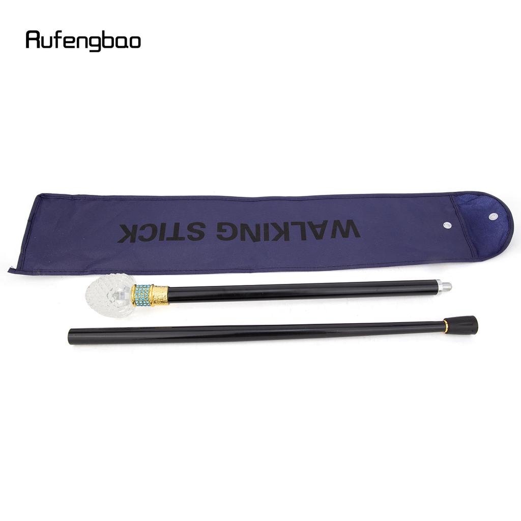 Transparent Ball Glass Golden Green Alloy Fairy Wands for Girls Princess Walking Stick Wand Cosplay Wedding Birthday Party 92cm