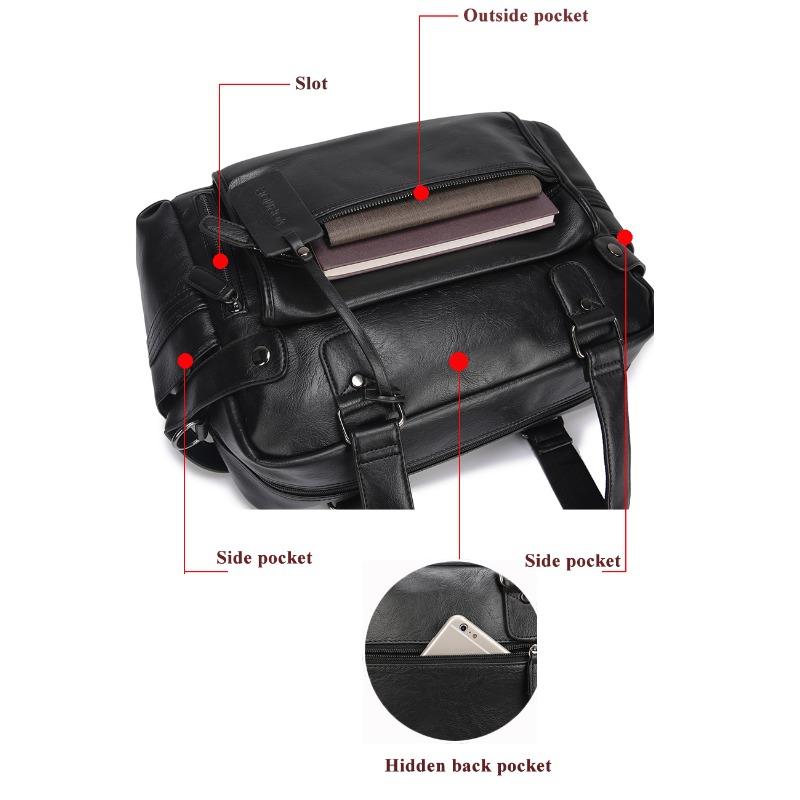 PU Leather Bag Business Famous Designer Bags Men Handbags Men's Travel Bags Laptop Briefcase Bag for Man