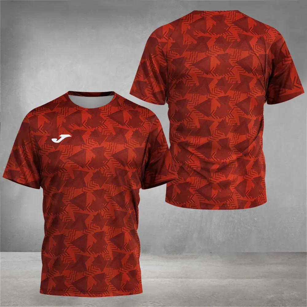 Men Fashion Short Sleeve 3d Print T Shirt Round Neck Summer Plus Size Tees