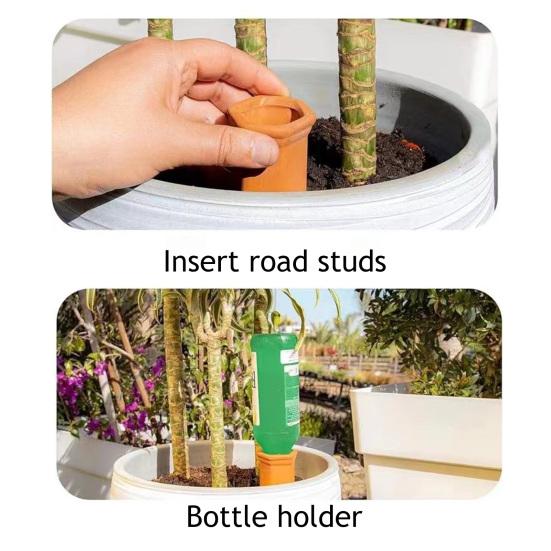 Terracotta Self Watering Spikes Vacation Plant Watering Stakes Slow Release Watering Spikes Compatible with Wine Bottles for Indoor Outdoor Plants
