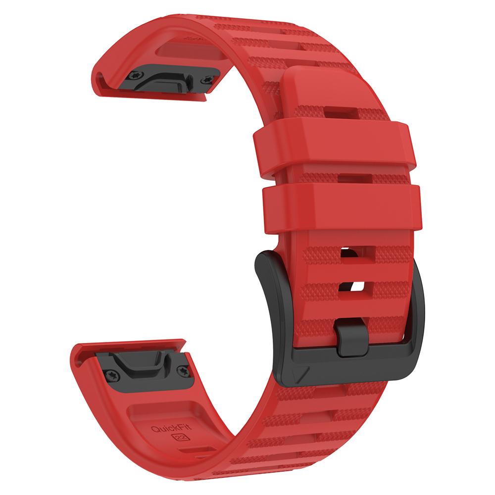 22 26mm Silicone Strap For Garmin Quatix 8/Tactix 8 7Pro/Fenix5 5x Puls 7 7x 6 6x 8 Pro 47mm 51mm/D2 Bravo Quick Fit Sports Band