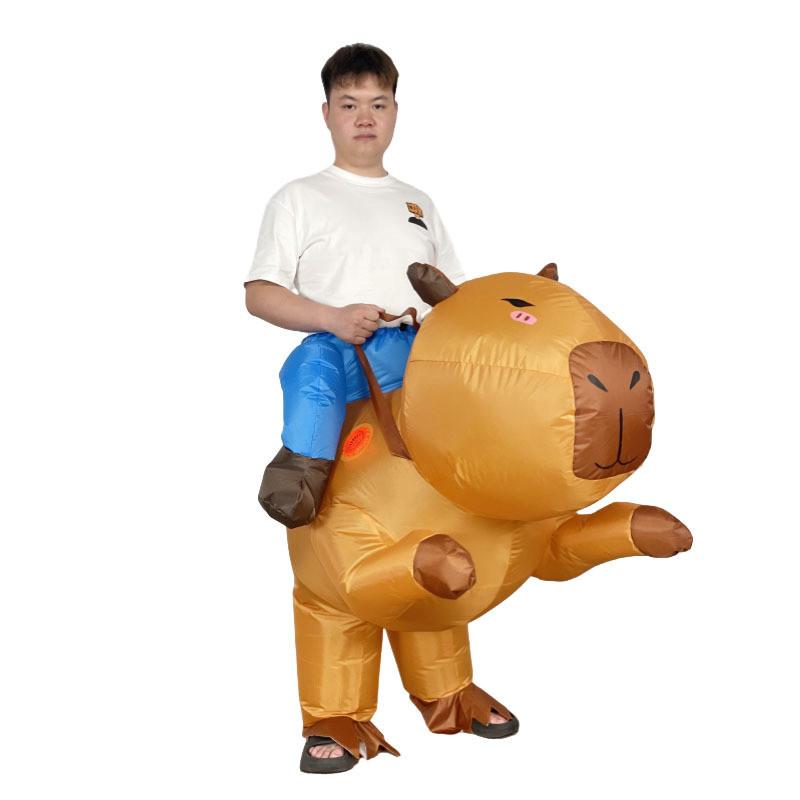 Capybara Animal Costume Inflatable Suit Cosplay Halloween Performance Party