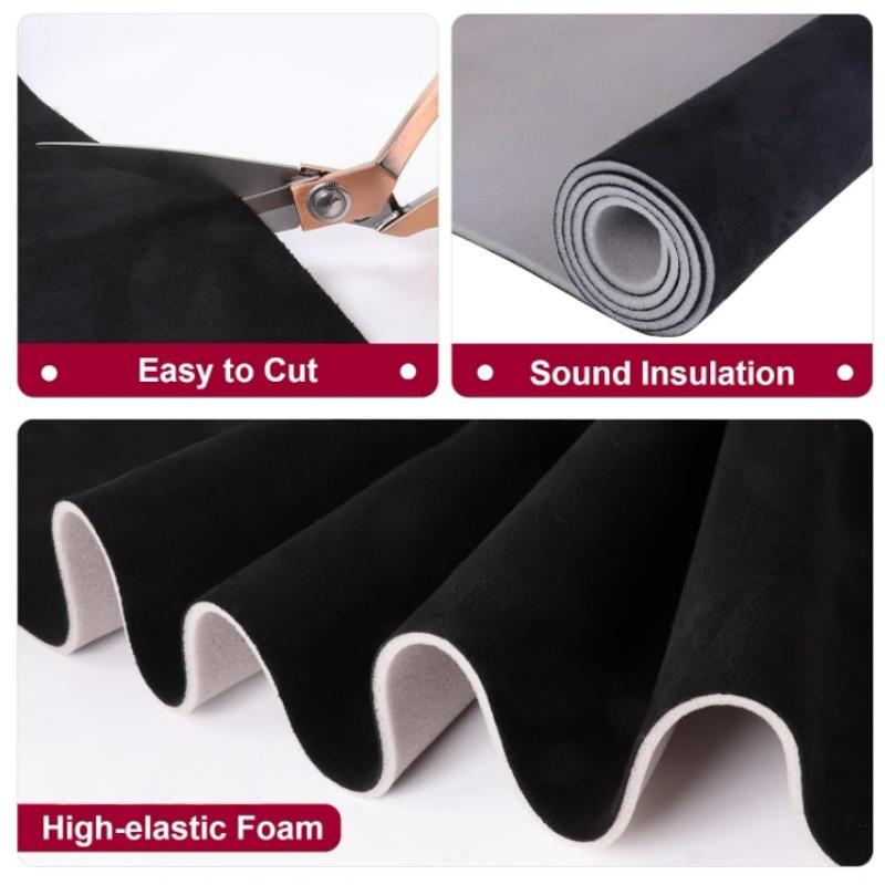 100 x 150 cm Wildleder-Dachhimmelstoff aus Schaumstoff für Autoinnenausstattung, Reparatur von Autoinnenräumen, Dachhimmelstoffe, DIY-Projekte