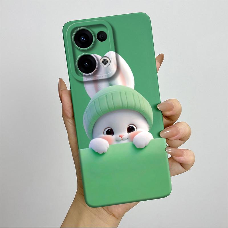 For OPPO Reno 13 CPH2689 Reno13 Phone Case Soft Silicone Funda Sweet Painted Fashion Cartoon Bumper Coque Printed Back Cover