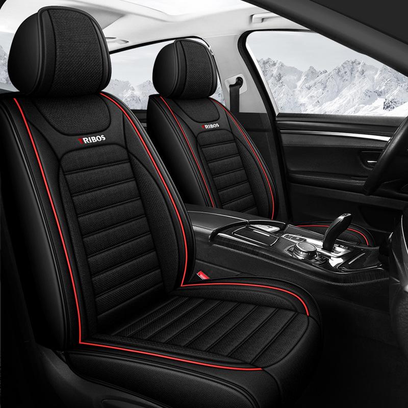 Linen Wrapped All-Season Breathable Car Seat Cushion Mat