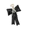Pearls Bowknot Phone Charm Detachable Phone Lanyard Ornament Colorful Keychain Butterfly Bow Ornament for Bag Wallet