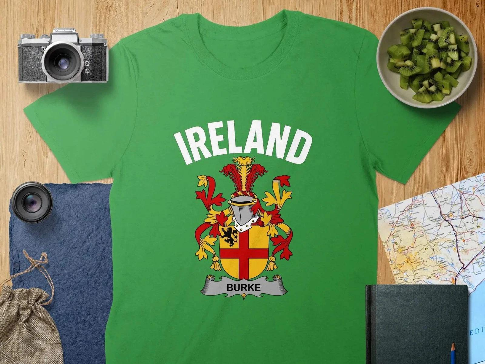 Ireland Coat Of Arms Burke Irish T-Shirt M