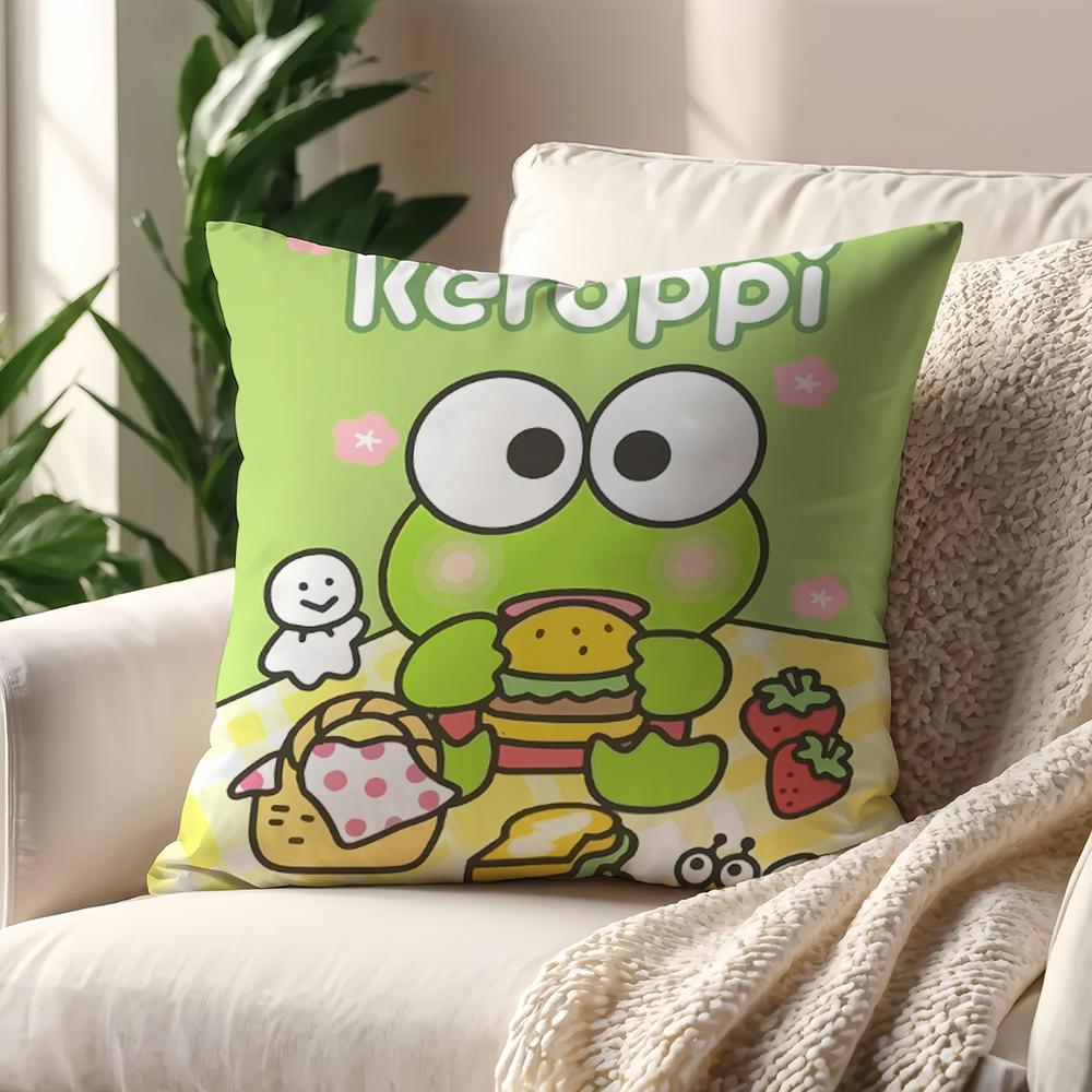 KKeroppi Cute cushion cover For Pillow Printing Sofa Decoration Home Car Room Coffee Shop Office Nordic Simplicity