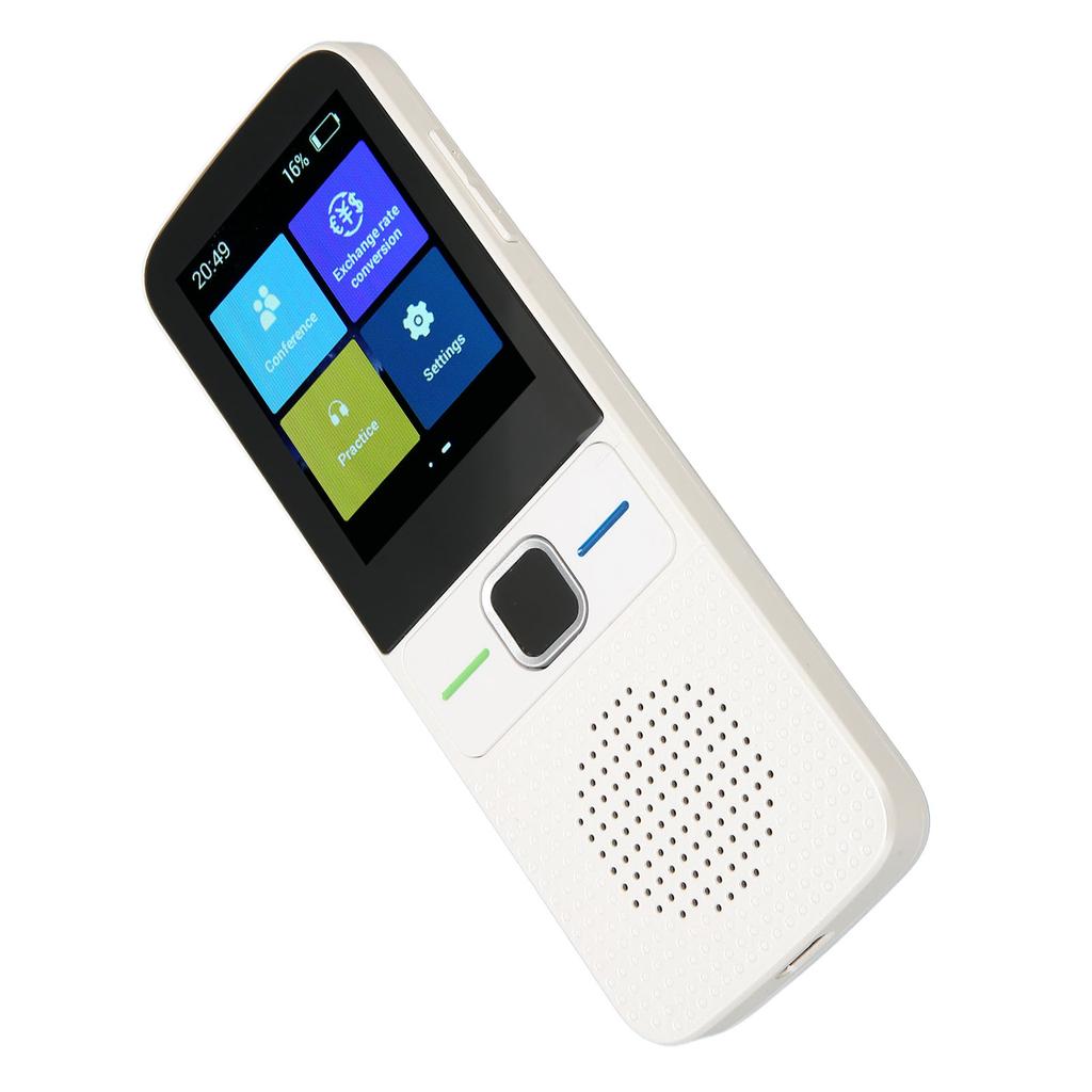 AI Voice Translator WiFi Intelligent Simultaneous Translation Noise Reduction 2.4 Inch Touchscreen Language Translator