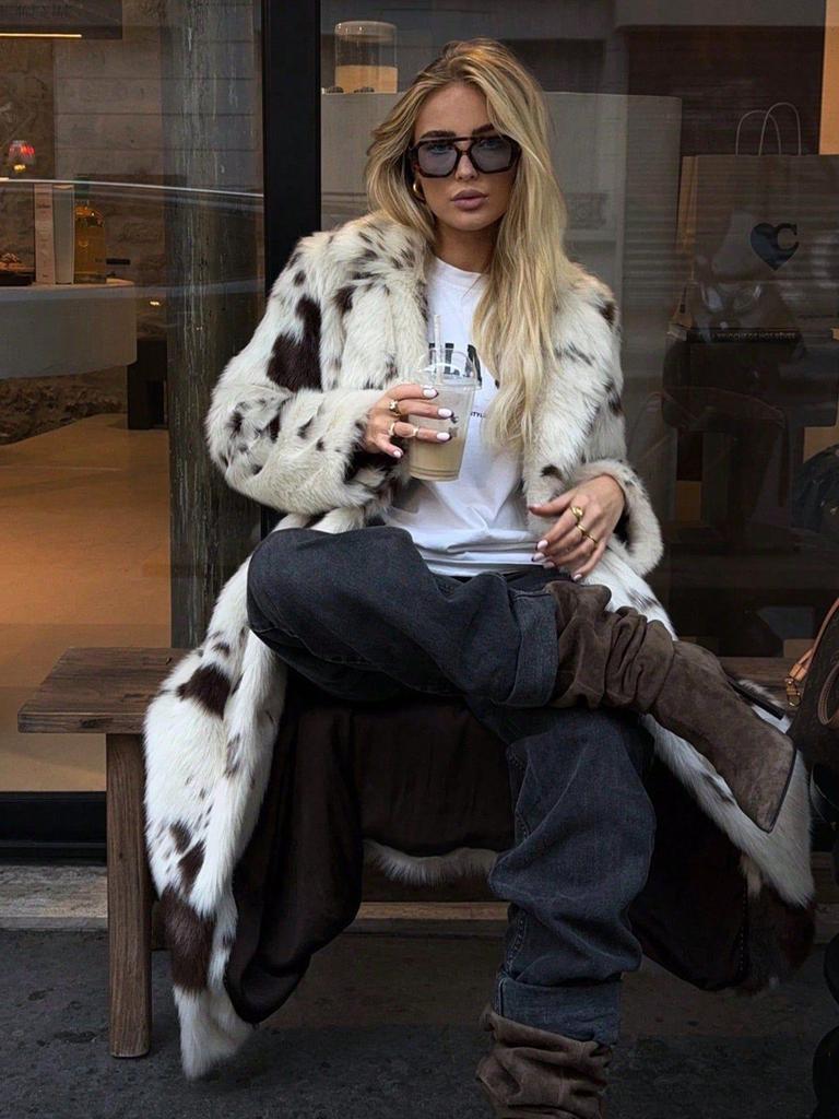 Women's Faux Fur Coat: Autumn/Winter European & American Style, Fashionable, Eco-friendly, Simple & Elegant