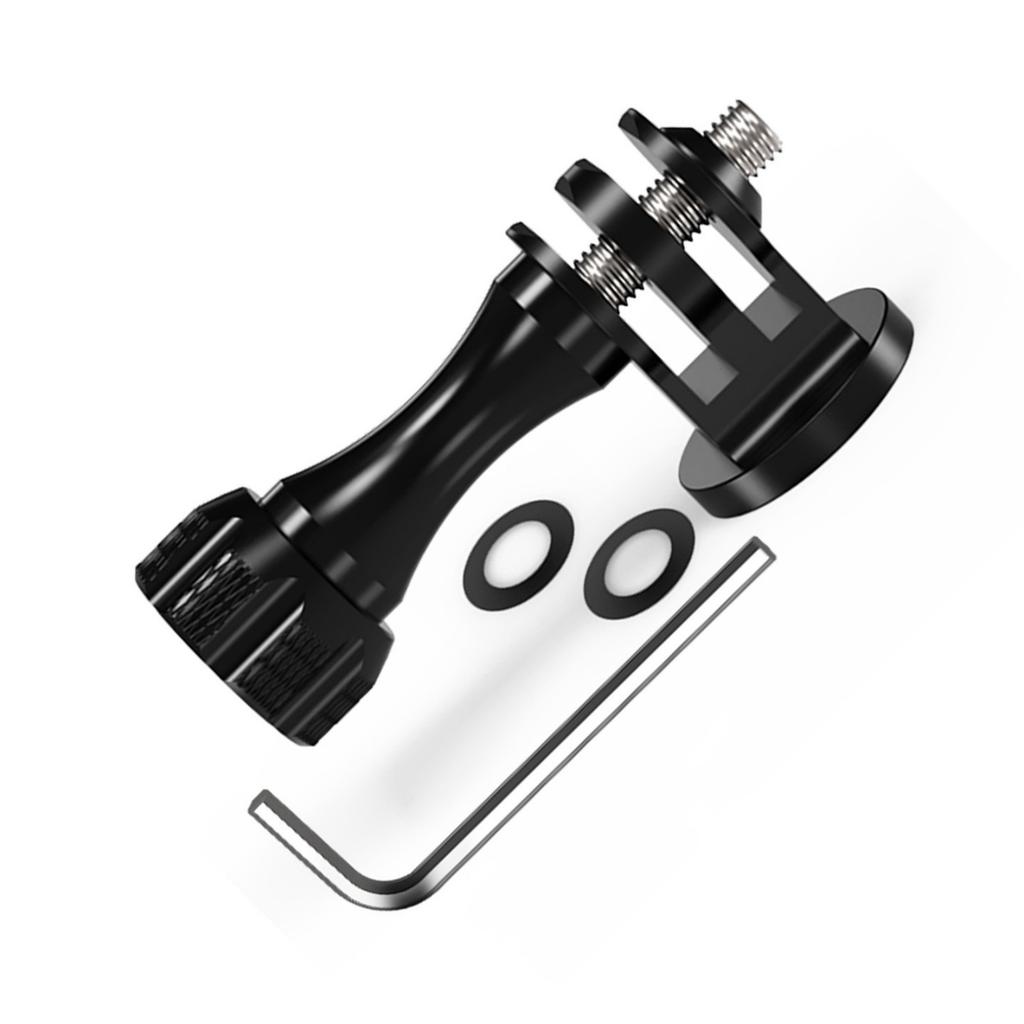 Standard 1/4inch Screw Hole Triangle Mount Adapters For Action Cameras from High Strength Aluminum Alloy for Secure Photography