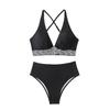 Sexy Bikini Swimwear Women High Waisted Bikini Sets Female Swimsuits Two Pieces Drawstring One Piece Bathing Suit Beahwear