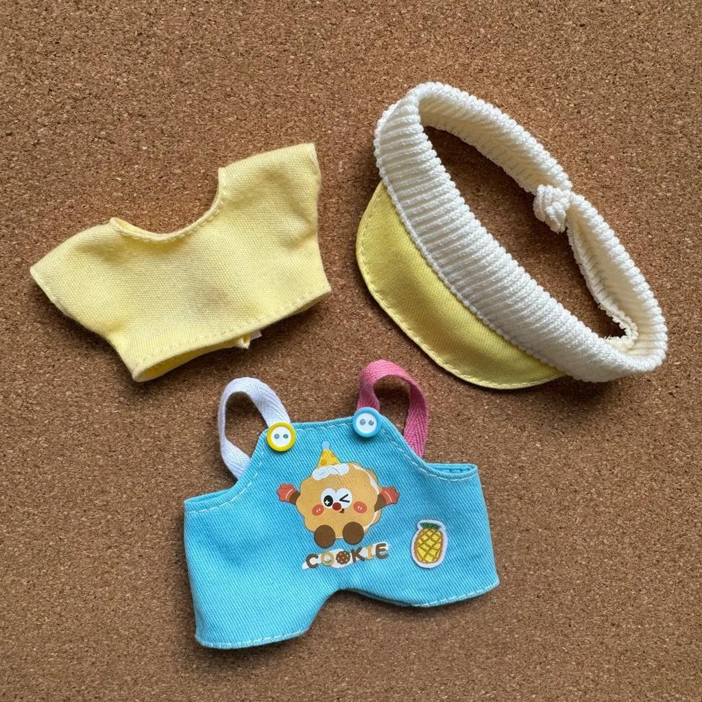 Popular Stylish Doll Clothes for Labubu Spring Strap Pants Set Outfit Accessories Cute Decoration Mini Clothes Replacement