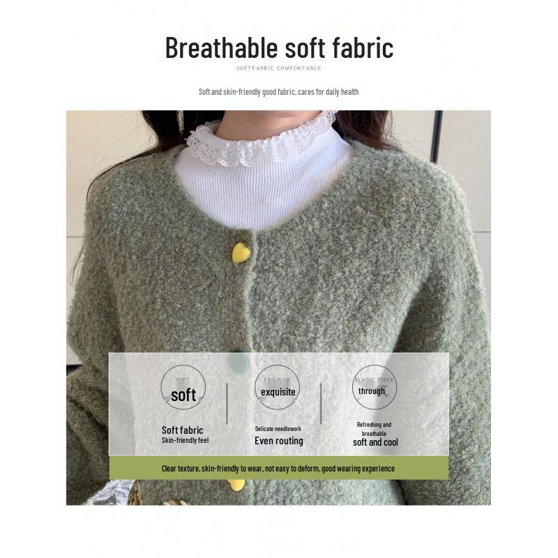 Maternity Sweater: Cozy Autumn/Winter Hand-Woven Cardigan Extra Large