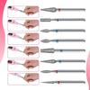 10Pcs Russian Style Nail Art Drill Bit Kits Manicure Grinding Head  for Manicure Machine