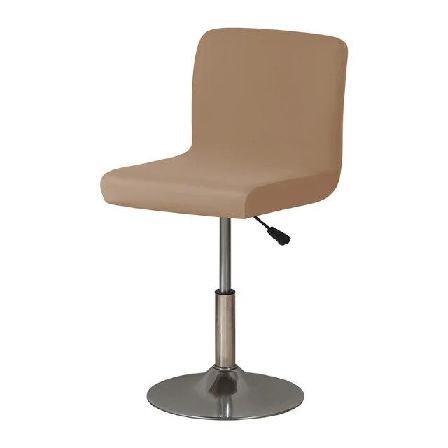 Elastischer, fester, kurzer Rückenbezug, Spandex-Barstuhlbezug, armloser Stuhlsitzbezug, Hotelbankett-Wohnzimmerstuhl-Schonbezüge