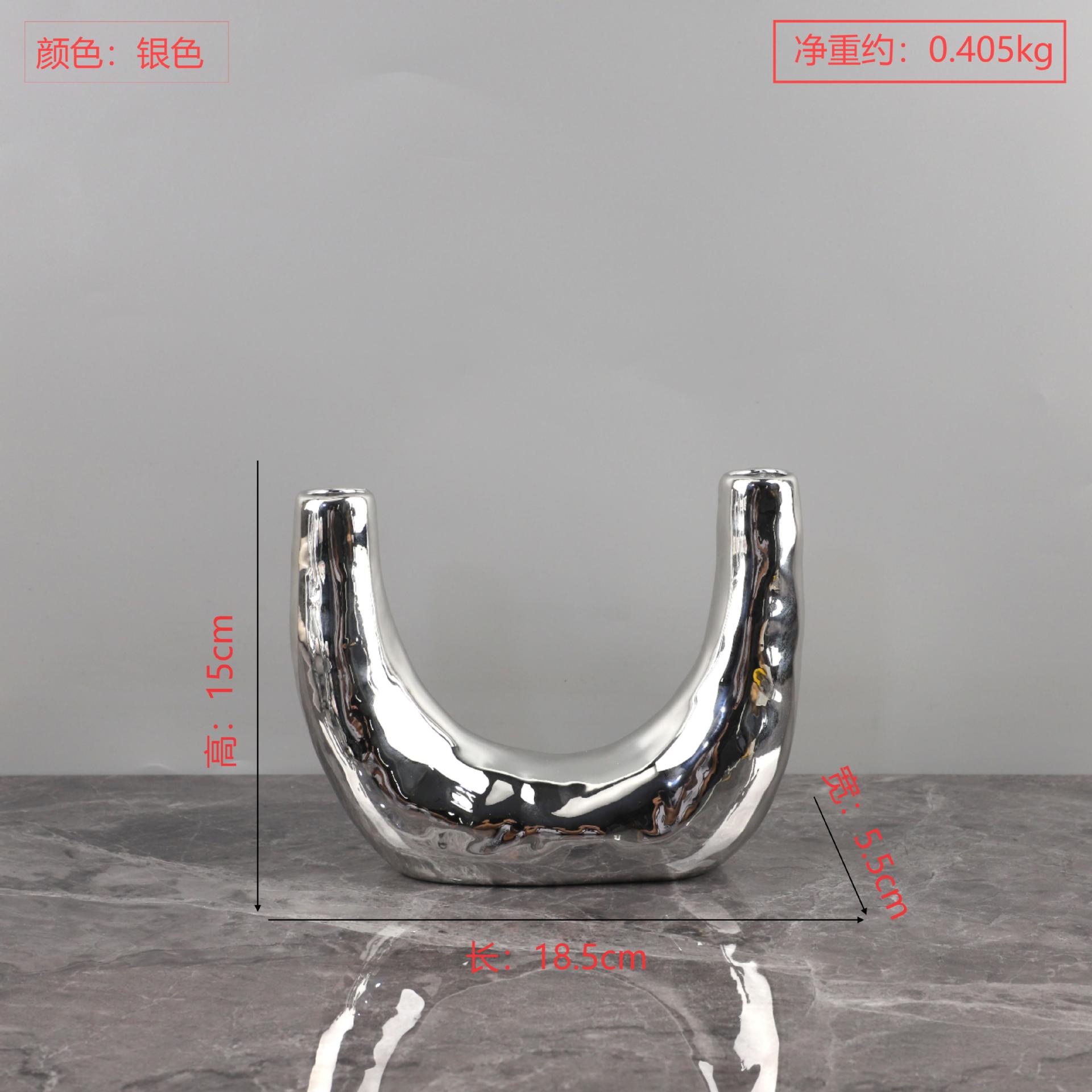 Серебряный смоляной подсвечник Геометрический извилистый подсвечник Свадебные центральные композиции Аксессуары для домашнего декора