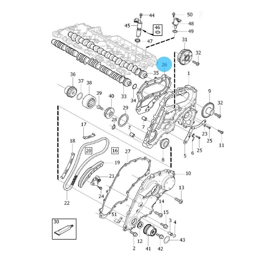 Engine Timing Cover Gasket For VOLVO S60 S80 V60 V70 XC60 XC70 XC90 2007-2016