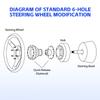 Universal 14inch 350mm Car Racing Steering Wheels Aluminium PU Deep Corn Dish Sport Drifting Steering Wheel STW020