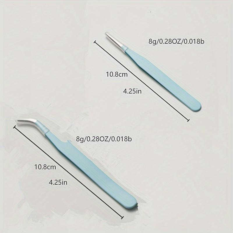 2pcs, Stainless Steel Tweezers, Color Tweezers, Guka Tweezers