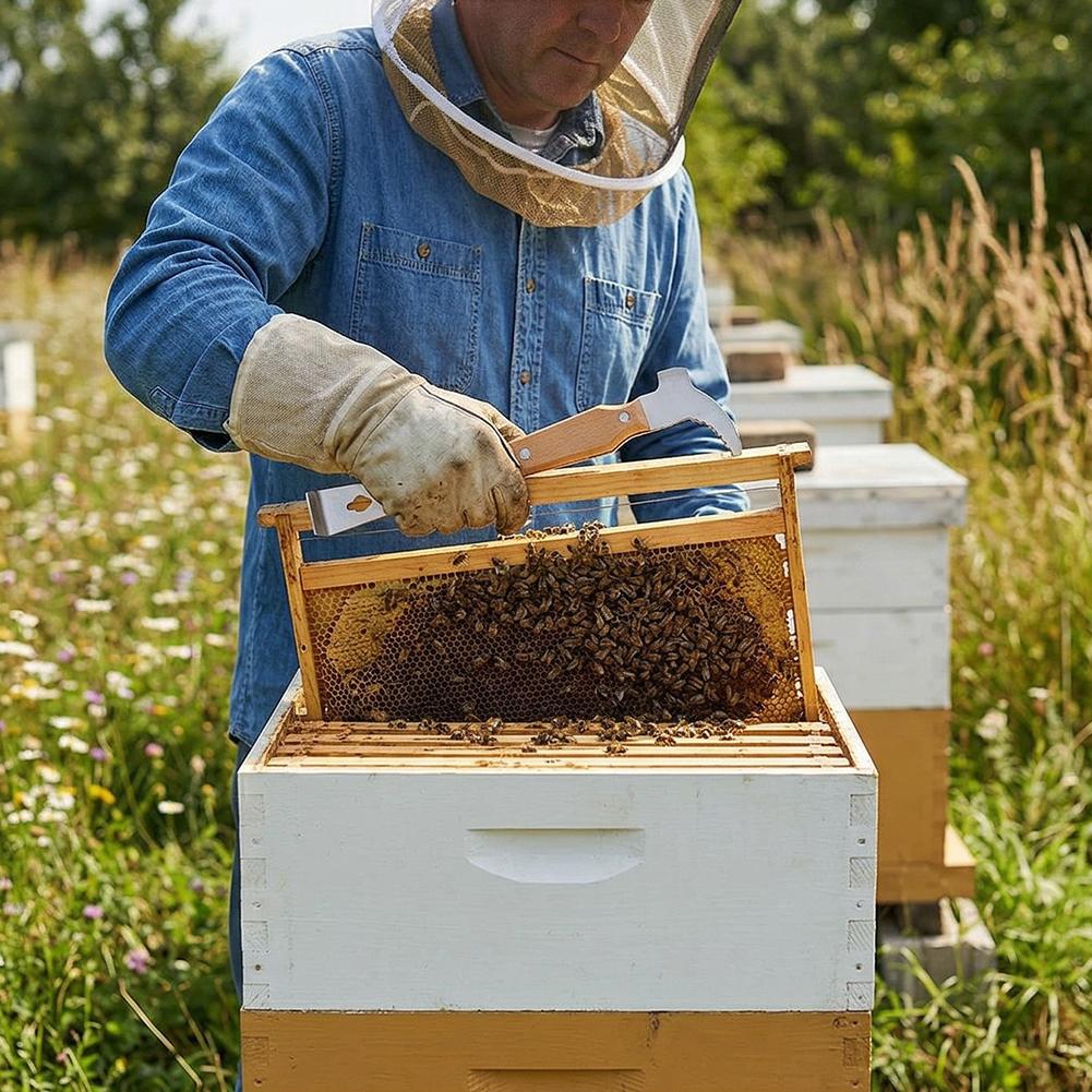 Bee Hive Hook Scraper Multifunctional Beekeeping Hive Tool Hive Scraper J Type Honey Scraper For Beekeeper Supplies Equipment