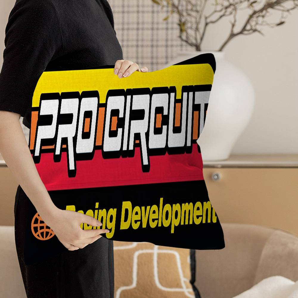Pro-circuits Motorcycle Racing Decorative Room Aesthetics Pillow Case Home Decor Bedroom Sofa Bed Couch Pillow Cover 45x45