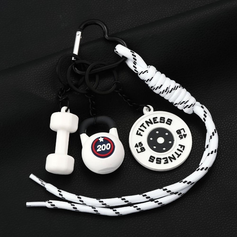 Herz-Schnalle Langhantelplatten Schlüsselanhänger Taschenanhänger Fitness-Serie Anhänger Wasserbecher