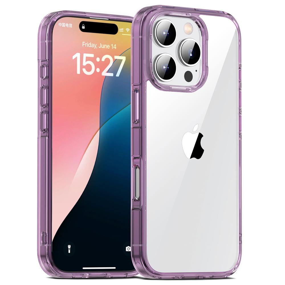 Aurora Series For iPhone 16 Pro Max Case TPU+PC Crystal Clear Back Cover