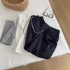 2026 Spring/Summer Vintage Washed Cotton Pants for Women, Korean Style Wide-Leg Cropped Pants