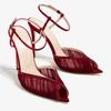 Scarpe da Donna di Tendenza Sandali Donna Tacchi Alti Estivi Scarpe Nude Rosa Rete Slingback Tacco Alto Festa Passerella Sandali
