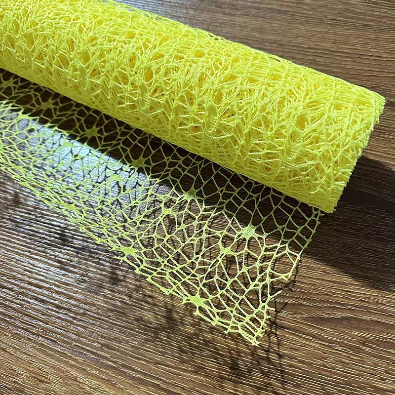 50Cm*4.5M/Roll Flower Wrapping Mesh Paper Iregular Hollow Net Wrapper Floral Bouquet Paper Fresh Flower Florist Packaging Sheet