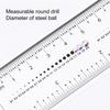 10Pcs Nail Ruler Dual Scale Markings Clear Printing Super Soft Flexible Nail Drill Measuring Tool Plastic Transparent Nail Art