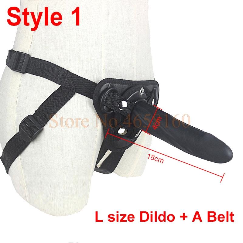 5 / 6 / 7 Inch Big G-Spot Dildo Strap-On Harness Kit Silicone Dildo Strapon Penis Bullet Vibrator Couples /  Lesbian Sex Toys