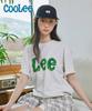 LEE Brush Painting Logo Short Sleeve T-Shirt Light Gray
