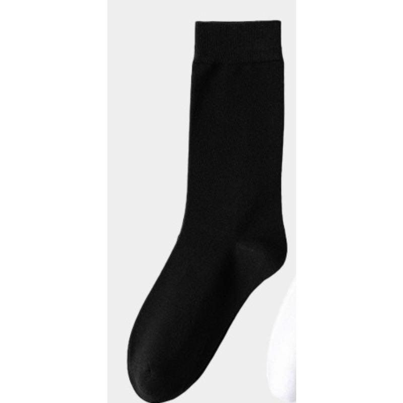 Men Spring and Autumn Fashion New Pure Color Cotton Long Socks