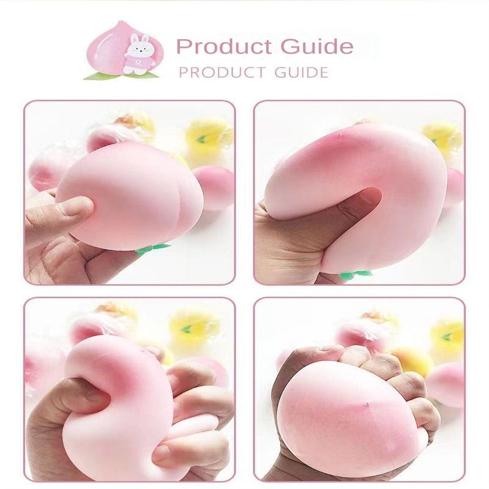 Flexible Material Peach Squeeze Ball Slow Rebound Peaches Pinch Toys   Chlidren Toys