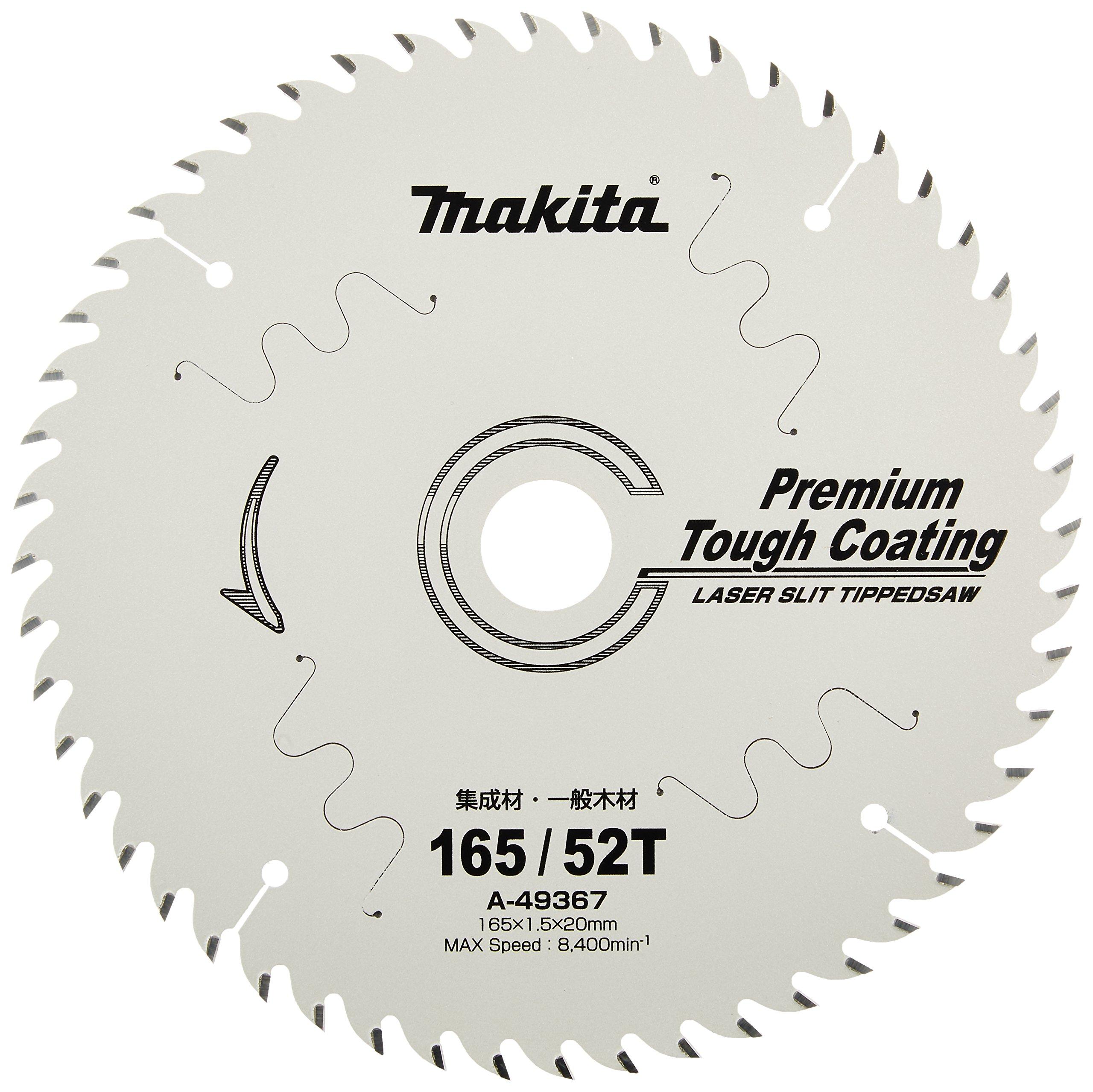 

Makita Premium Tough Coating Saw 165mm Outer 52 Carbide-Tipped Blade, Diameter, Teeth, A-49367