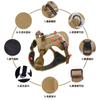 Big Dog Tactical Harness Outdoor Anti-breakaway Lightweight Medium and Large Dog Harness Walking Dog Reflective Dog Leash
